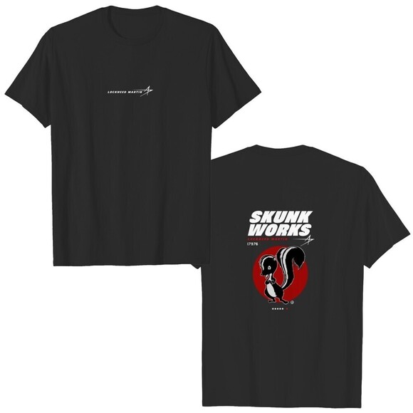 Lockheed Martin Skunk Works Aviation Fan Gift Graphic 2 Sided T-Shirt
